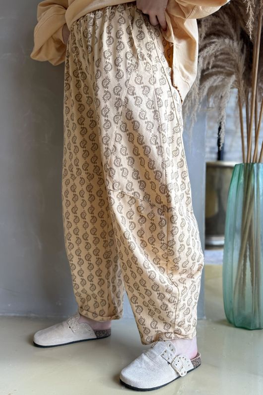 Indira Classic Barrel Pant Tuscan Sun & Tan